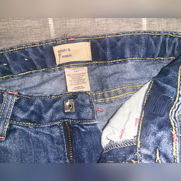Girls GAP Denim Embroidered Jeans 7 - Picture 3 of 3